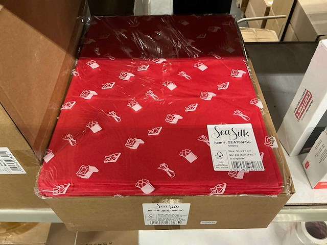 Partij seasilk cherry sheets 50x75cm (9600x) - afbeelding 1 van  4