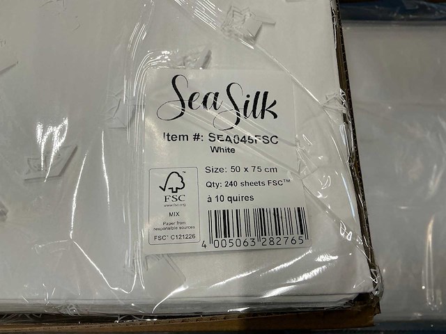Partij seasilk sea045fsc white 50x75cm sheets (14400x) - afbeelding 3 van  4
