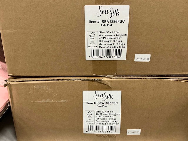 Partij seasilk sea1896fsc pale pink 50x75cm (4700x) - afbeelding 4 van  4