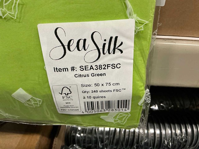 Partij seasilk sea382fsc citrus green 50x75cm sheets (12000x) - afbeelding 2 van  4