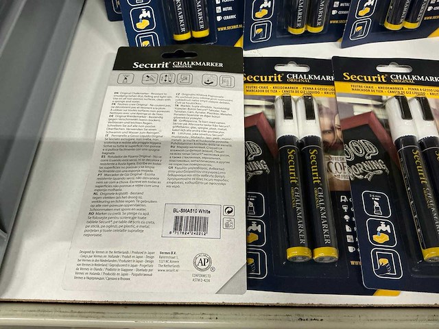 Partij securit chalkmarkers 2/verpakking (158x) - afbeelding 2 van  2
