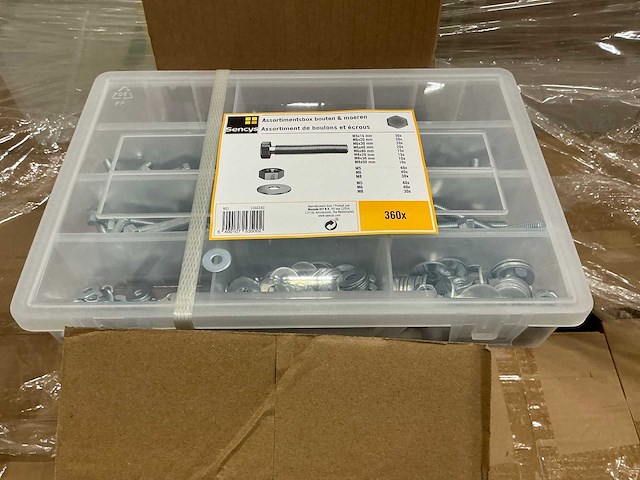 Partij sencys assortibox bouten en moeren (circa 105 stuks) - afbeelding 4 van  7