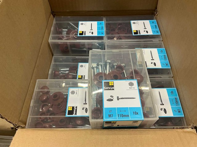 Partij sencys houtdraadbouten (36 dozen á 18 stuks) - afbeelding 2 van  7
