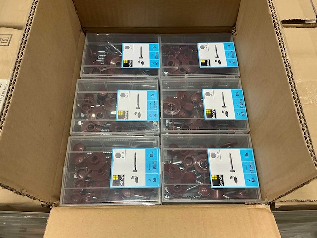 Partij sencys houtdraadbouten (36 dozen á 18 stuks) - afbeelding 3 van  7