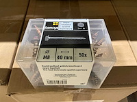 Partij sencys houtdraadbouten m8 40mm - afbeelding 3 van  5