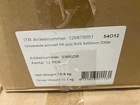 Partij sencys rvs inox schroeven 5x50mm (47 omdoos) - afbeelding 5 van  6