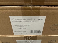Partij sencys schroefbogen rvs 6x50mm - afbeelding 5 van  5
