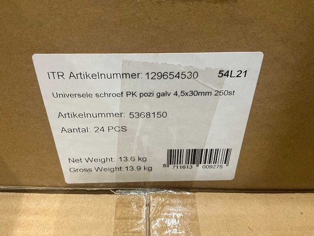 Partij sencys schroeven 4.5x30mm (21 omdozen) - afbeelding 3 van  4