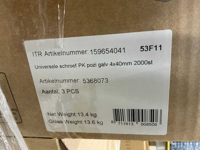 Partij sencys schroeven 4x40mm 2000x (72 stuks) - afbeelding 3 van  8