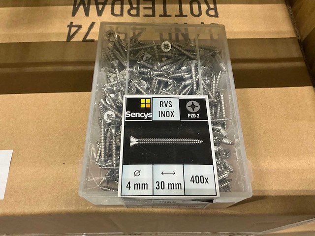 Partij sencys universele schroeven 4x30mm (12 omdozen) - afbeelding 1 van  6