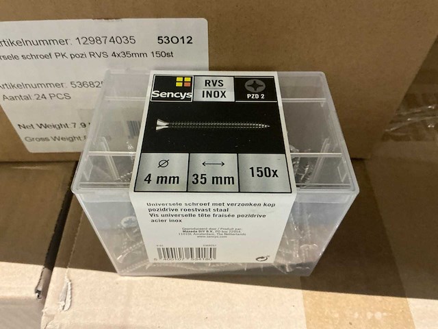 Partij sencys universele schroeven 4x35mm (9 doos) - afbeelding 2 van  5