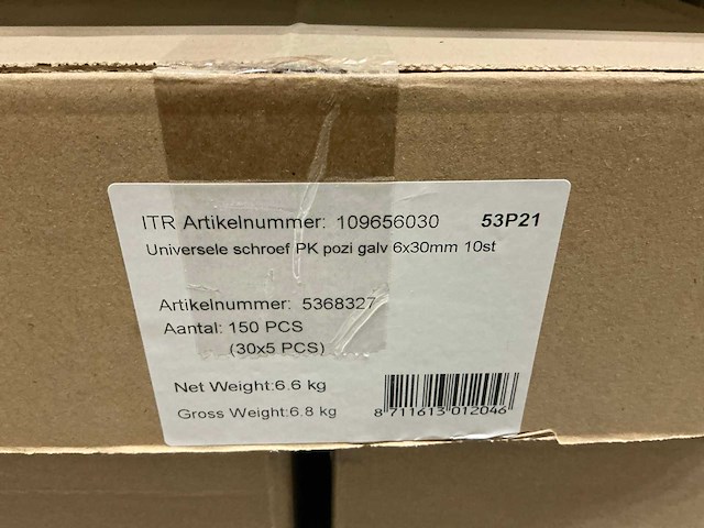 Partij sencys universele schroeven 6x30mm (22 doos) - afbeelding 5 van  5