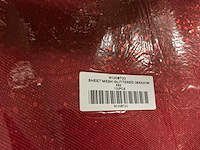 Partij sheet mesh glittered 38x40cm red&gold (1400x) - afbeelding 3 van  3