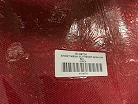 Partij sheet mesh glittered 38x40cm red&gold (1400x) - afbeelding 1 van  5