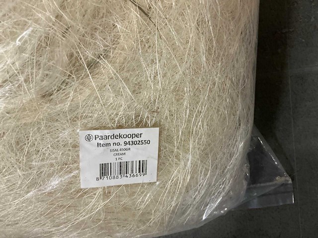 Partij sisal 450gr cream (67x) - afbeelding 2 van  4