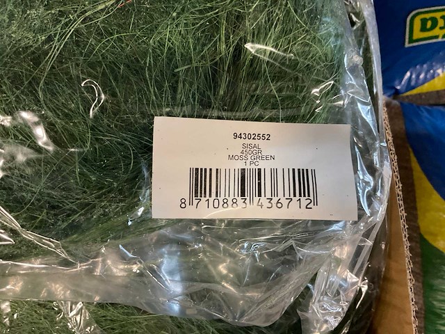 Partij sisal 450gr moss green (80x) - afbeelding 2 van  4