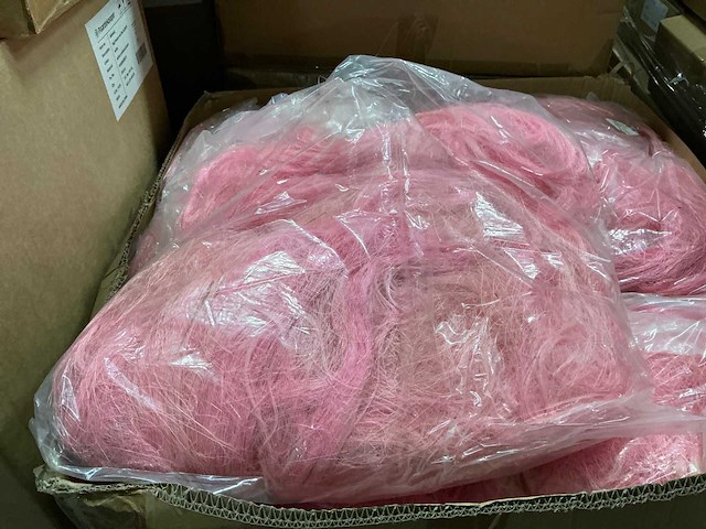 Partij sisal 450gr per zak pink (100x) - afbeelding 1 van  4