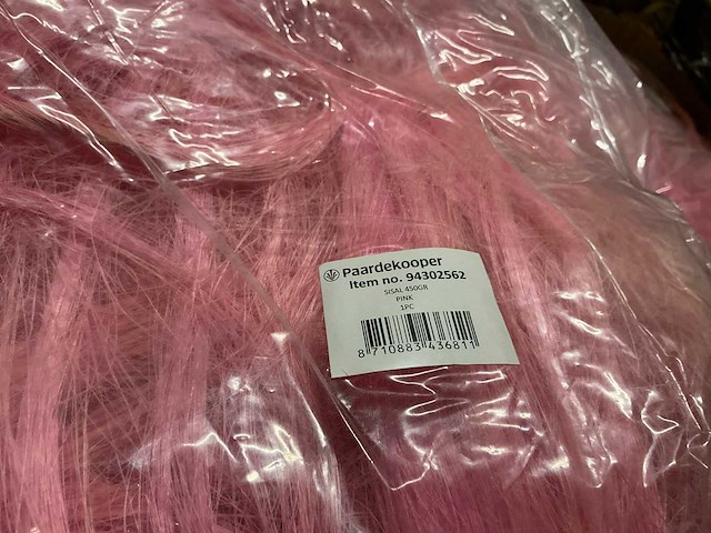 Partij sisal 450gr per zak pink (100x) - afbeelding 2 van  4