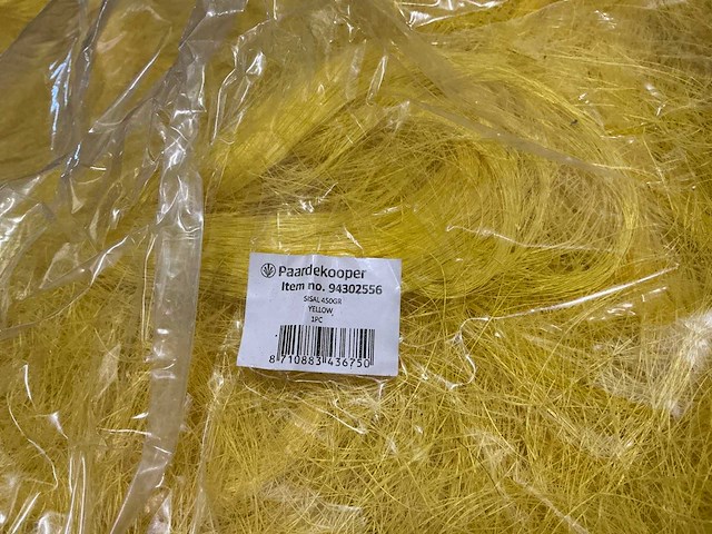 Partij sisal 450gr per zak yellow (80x) - afbeelding 2 van  4