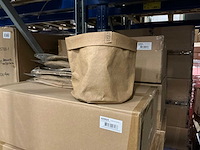 Partij sizo paper bag lederlook naturel 20 cm (360x) - afbeelding 2 van  6