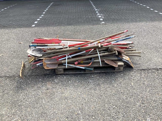 Partij sjalonstokken en tuingereedschap - afbeelding 2 van  7