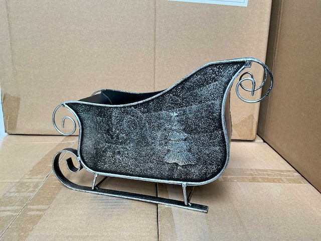 Partij sledge iron 28x9.5xh11.6/18cm antique silver (320x) - afbeelding 2 van  4