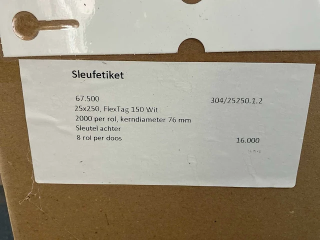 Partij sleufetiketten - afbeelding 2 van  5