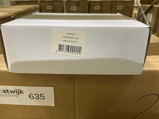 Partij sleutelplaten rond mat zwart - afbeelding 4 van  5