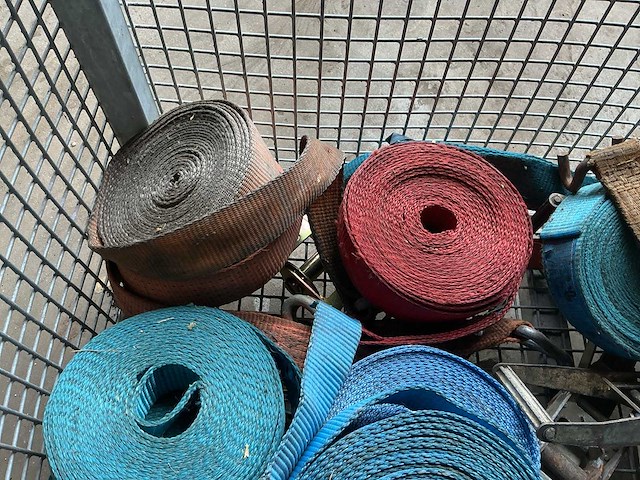 Partij spanbanden & ratels in palletbox - afbeelding 5 van  9