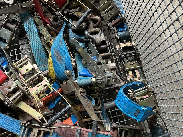 Partij spanbanden & ratels in palletbox - afbeelding 8 van  9