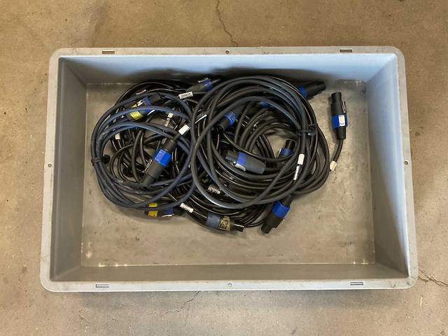 Partij speakon audiokabels, 8 stuks - afbeelding 1 van  1