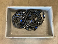Partij speakon audiokabels, 8 stuks - afbeelding 1 van  1