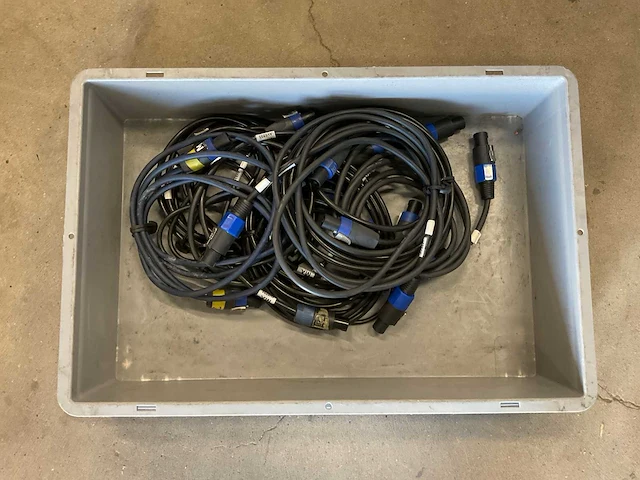 Partij speakon audiokabels, 8 stuks - afbeelding 1 van  1