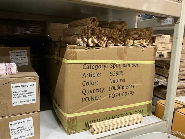 Partij split bamboo 25cm (20000x) - afbeelding 1 van  2
