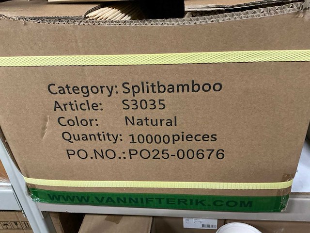 Partij splitbamboo 30cm (20000x) - afbeelding 3 van  3