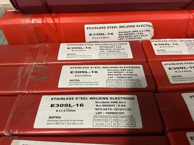 Partij stainless steel welding elektrodes (10x) - afbeelding 3 van  5