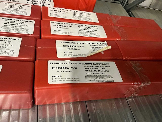 Partij stainless steel welding elektrodes (10x) - afbeelding 4 van  5