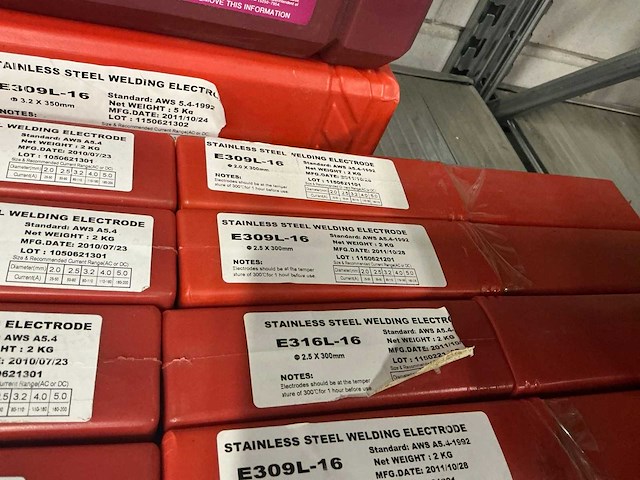 Partij stainless steel welding elektrodes (10x) - afbeelding 5 van  5