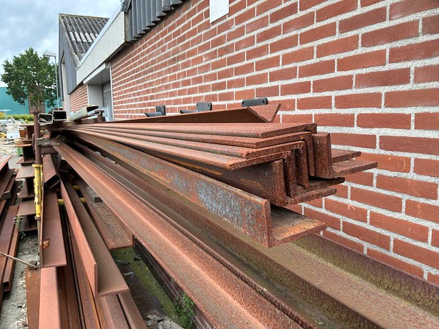 Partij stalen hea-liggers en diverse staalprofielen - afbeelding 5 van  8