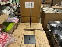 Partij standard rectangle metal with pin h60cm black (408x) - afbeelding 1 van  4