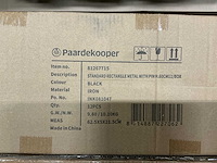 Partij standard rectangle metal with pin h60cm black (408x) - afbeelding 3 van  4