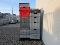 Partij stapelbare kunststof bakken, o.a. ssi schäfer & engels - afbeelding 6 van  10