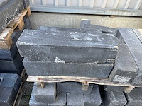 Partij stapelblokken - antraciet - getrommeld/strak - afbeelding 1 van  1