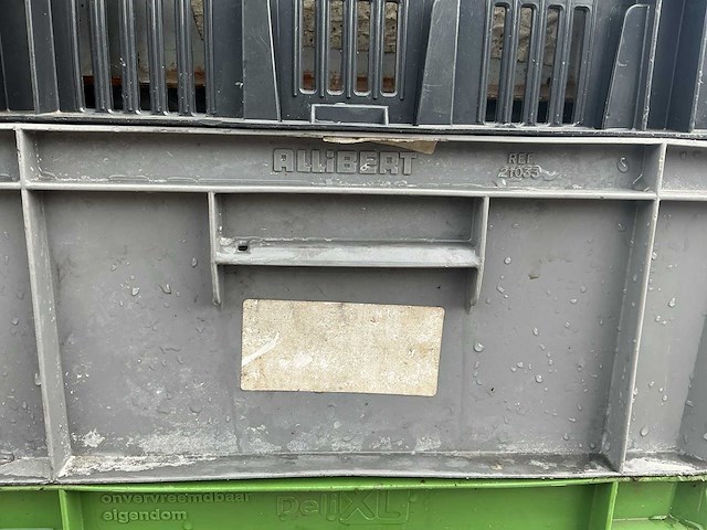 Partij stapelkratten in kar | ca. 25 kratten - afbeelding 3 van  7