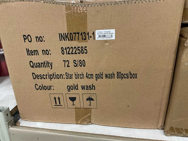 Partij star birch gold&grey wash (206x) - afbeelding 3 van  5