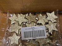 Partij stars 4,6x4,6cm foam loose glitter gold (12672x) - afbeelding 2 van  4