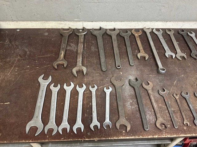 Partij steek- en ringsleutel (28x) - afbeelding 1 van  5