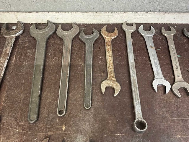 Partij steek- en ringsleutel (28x) - afbeelding 2 van  5