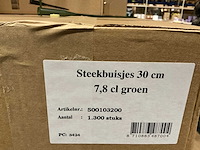 Partij steekbuisjes 30cm 7,8cl groen (24500x) - afbeelding 3 van  5