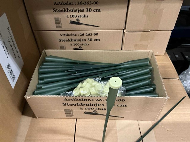 Partij steekbuisjes 30cm 7,8cl groen (24500x) - afbeelding 4 van  5